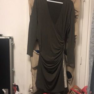 Dress, olive green. Size XL